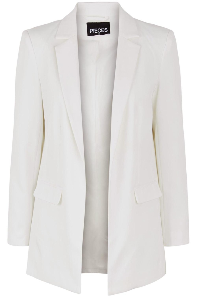 PCBOSSY LS LOOSE BLAZER NOOS 17114792 Cloud Dancer